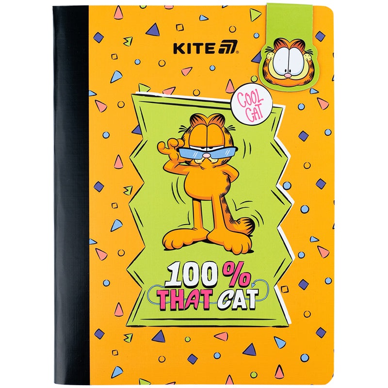 Notebook and page clip Kite Garfield GF25-192, 5, 60 sheets, squared