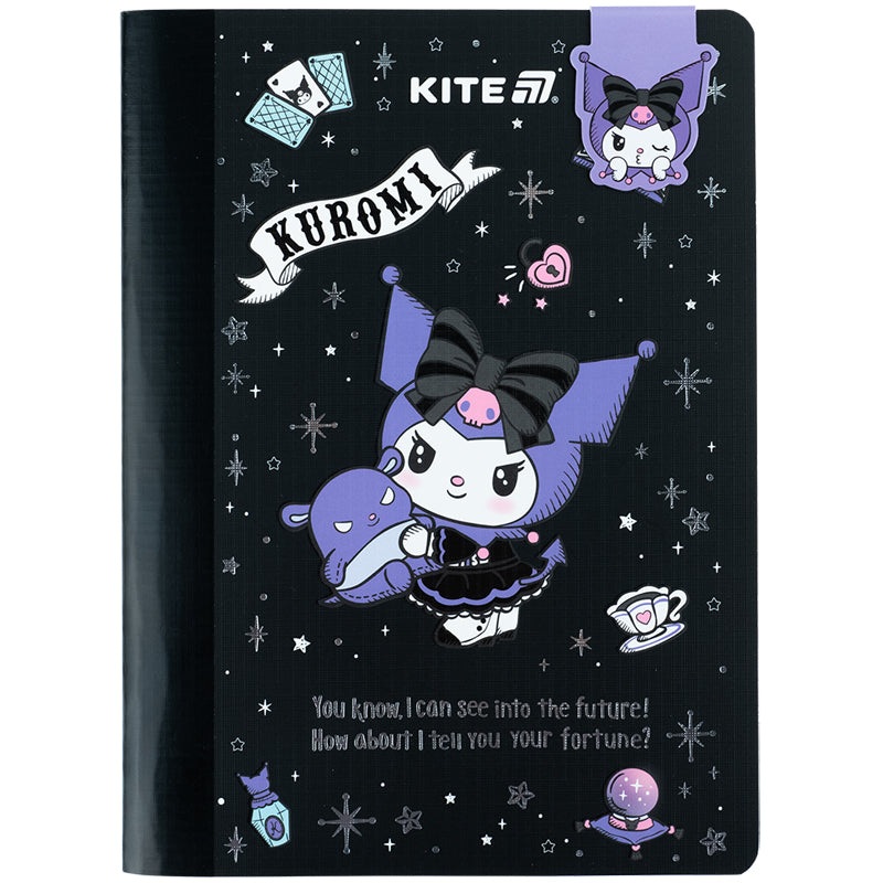 Notebook and page clip Kite Kuromi HK25-192, 5, 60 sheets, squared