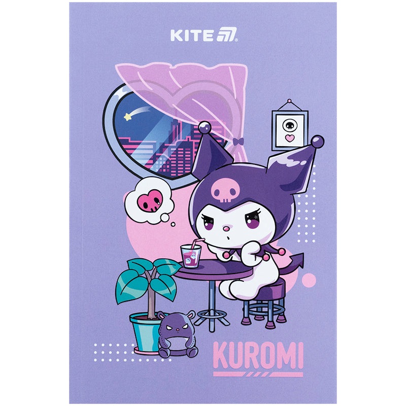 Notebook Kite Kuromi HK25-193, thermobinder, 5, 64 sheets, blank