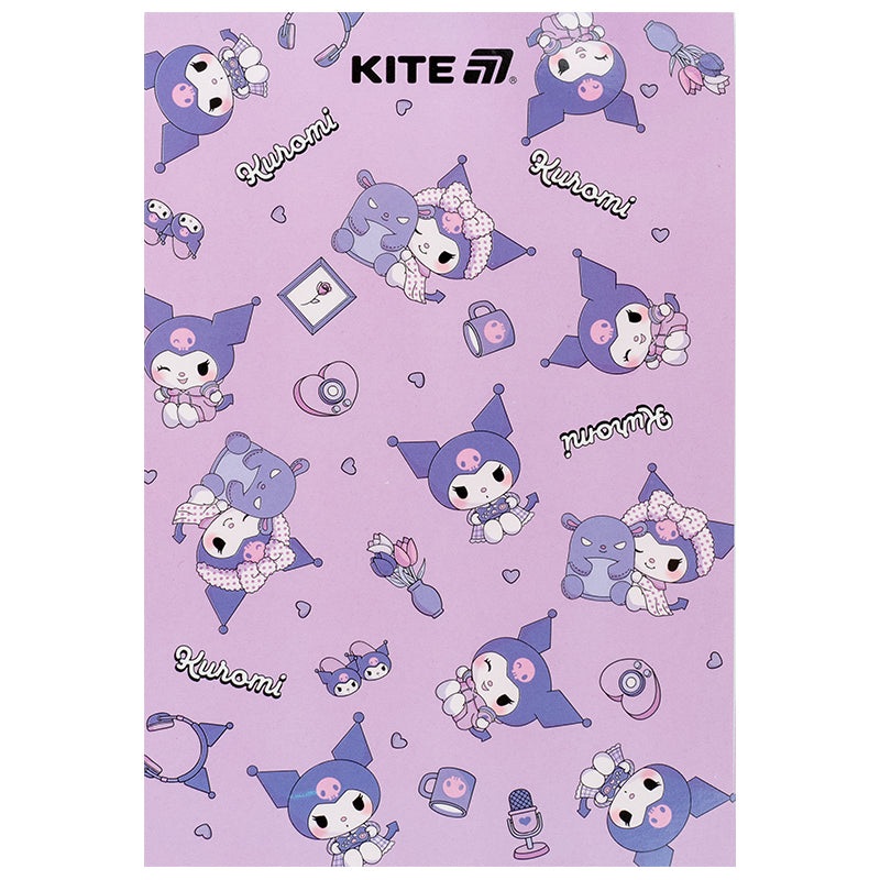 Notepad Kite Kuromi HK25-194-1, A5, 50 sheeets, squared