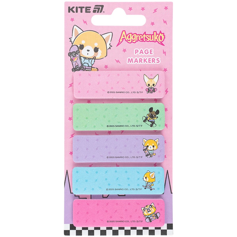 Page paper markers Kite Aggretsuko AR25-480, 100 pcs, 51550 mm