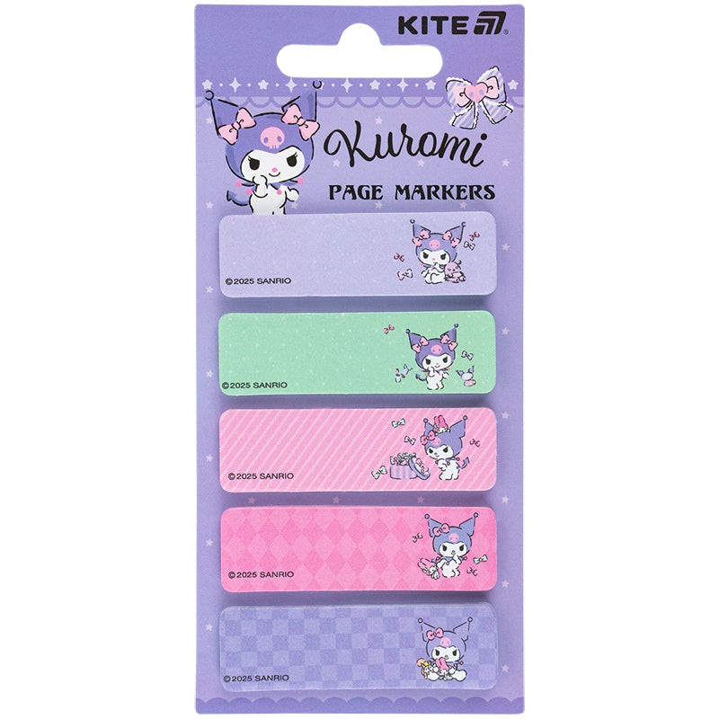 Page paper markers Kite Kuromi HK25-480, 100 pcs, 51550 mm