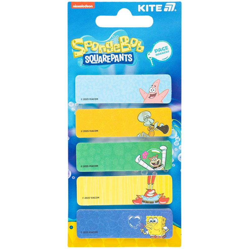 Page paper markers Kite Sponge Bob SB25-480, 100 pcs, 51550 mm