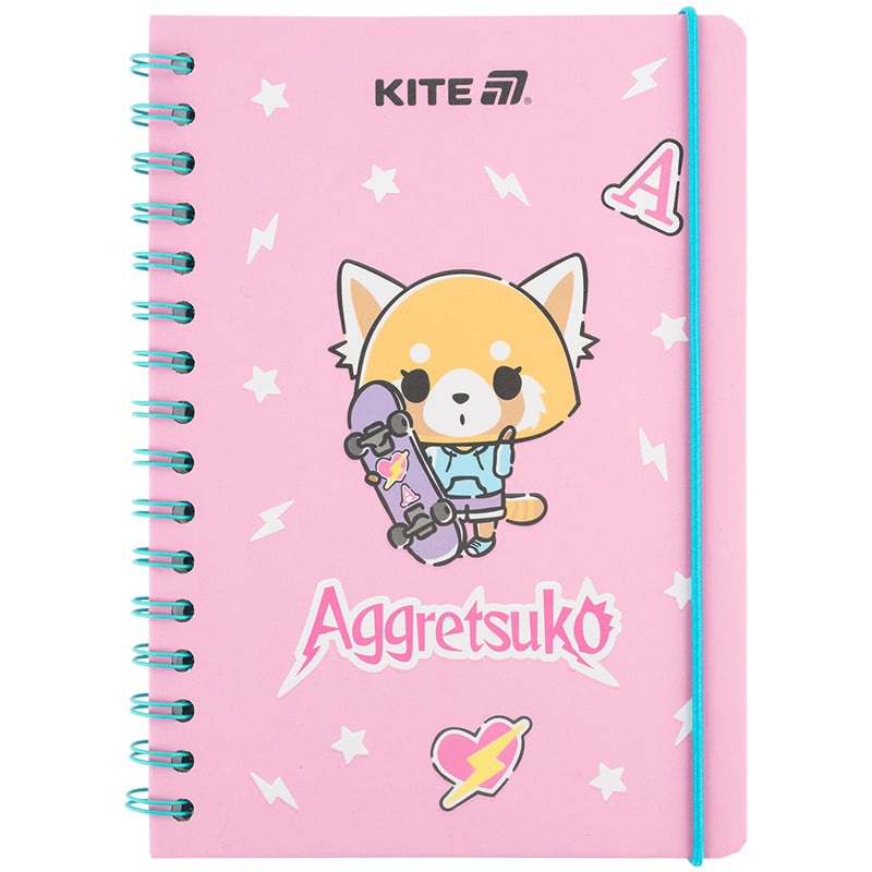 Spiral notebook Aggretsuko AR25-190, A5, 80 sheets, squared
