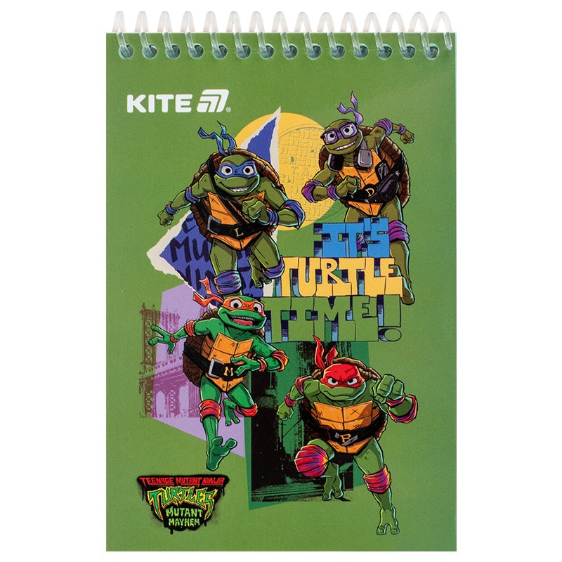 Spiral notebook Kite Ninja Turtles NT25-196, 6, 48 sheets, blank