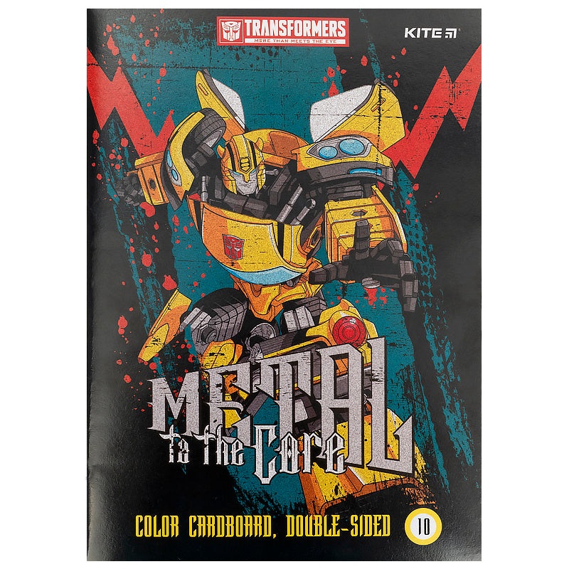 Color cardboard double-sided Kite Transformers TF21-255 (10 sheets/10 colors), 4