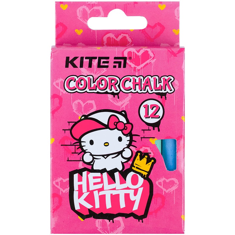 Color chalk Kite Jumbo Hello Kitty HK21-075, 12 pcs.