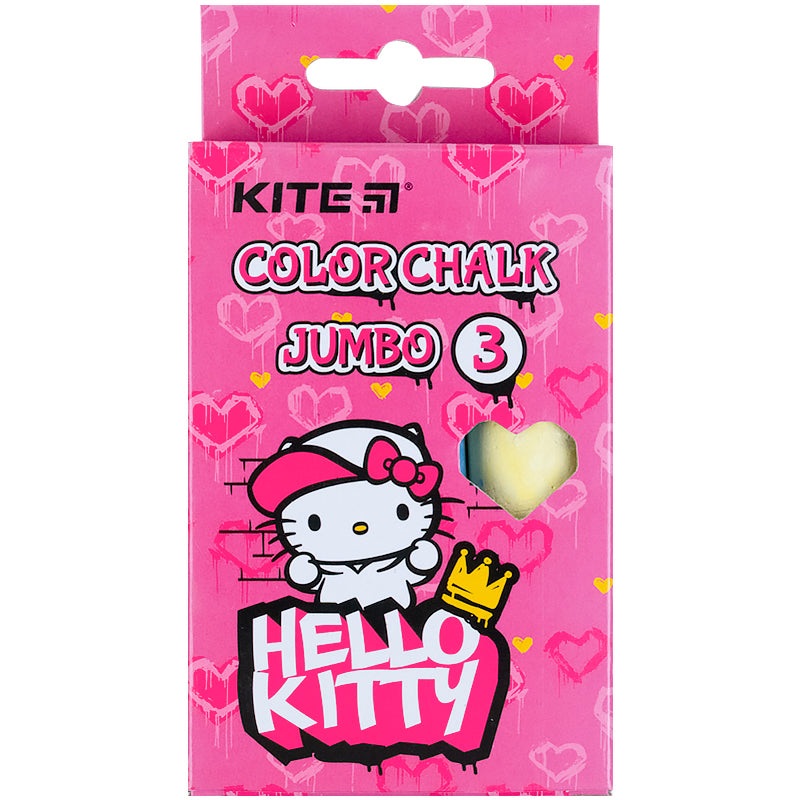 Color chalk Kite Jumbo Hello Kitty HK21-077, 3 colors