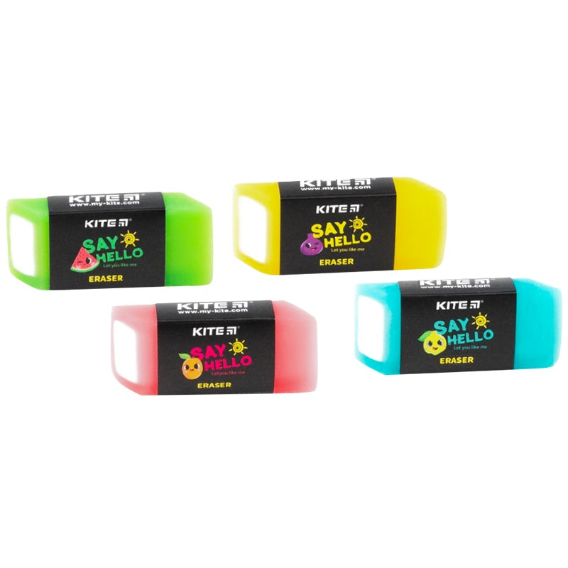 Color eraser Kite Juicy K21-373, assorted
