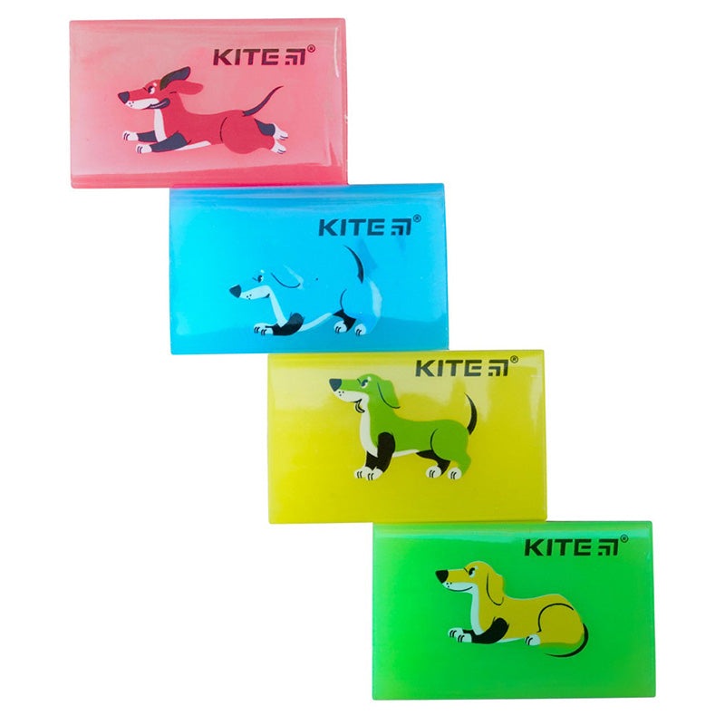 Colored eraser Kite Dogs K22-026, assorted