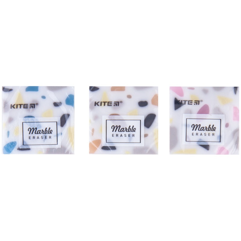 Colored eraser Kite Marble K20-021, assorted