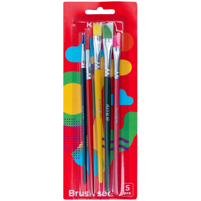 Synthetic Paint Brushes Set Kite K21-333, (3, 5, 8, 9, 10)