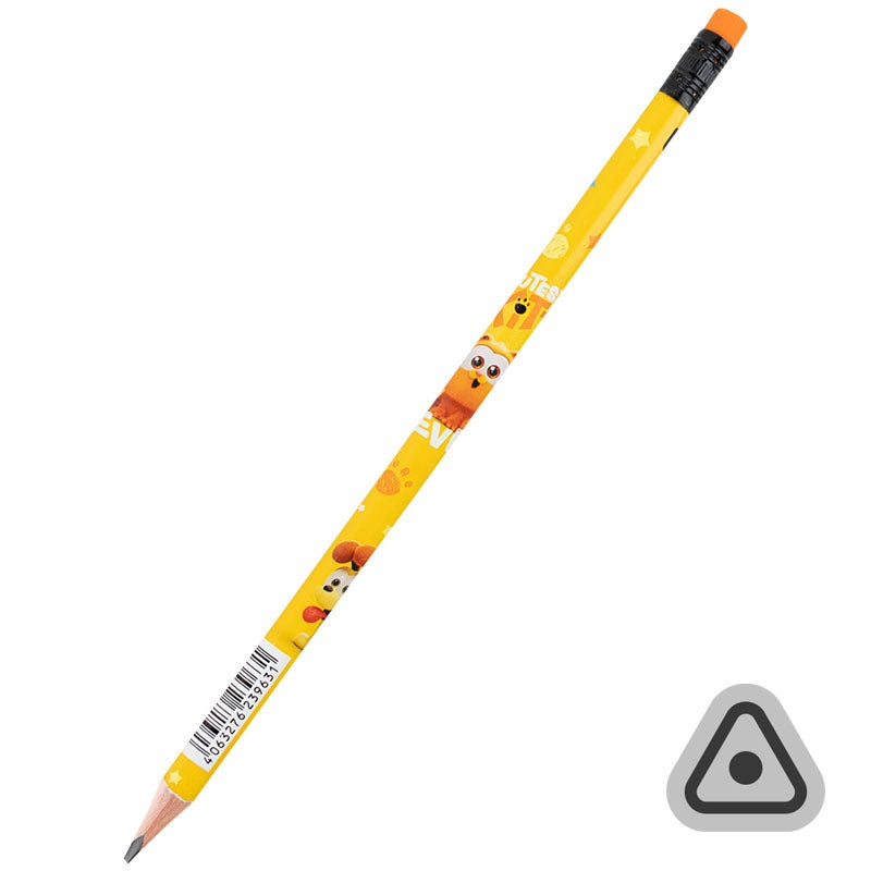Graphite triangular pencil with eraser Kite Garfield GF25-046