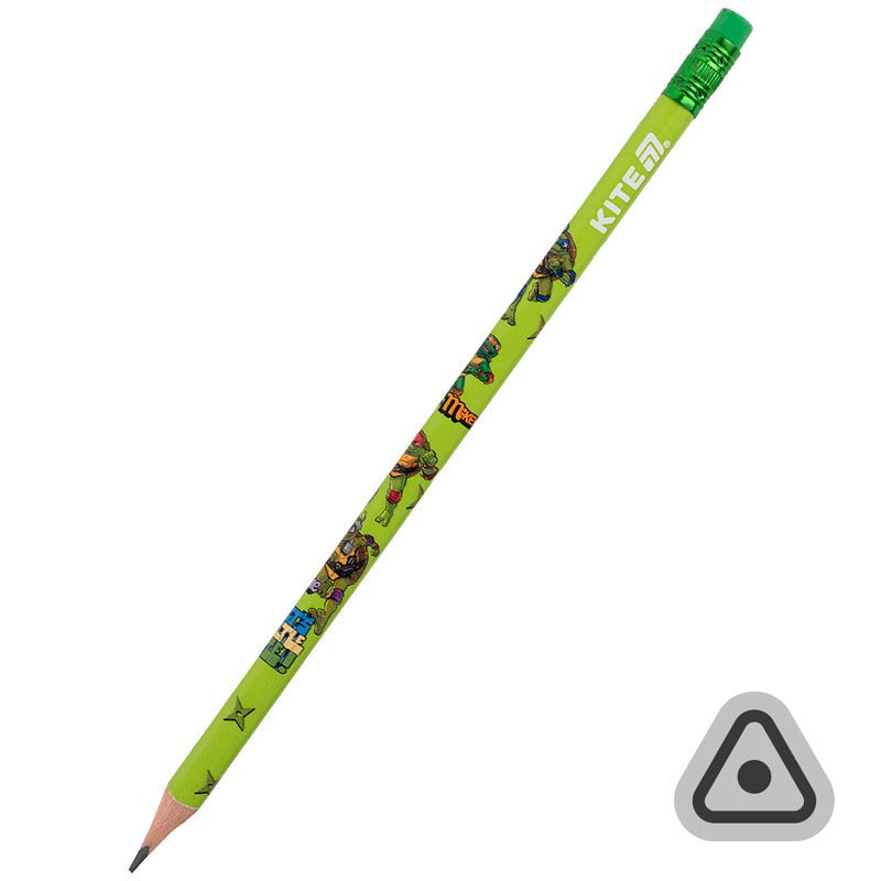Graphite triangular pencil with eraser Kite Ninja Turtles NT25-046