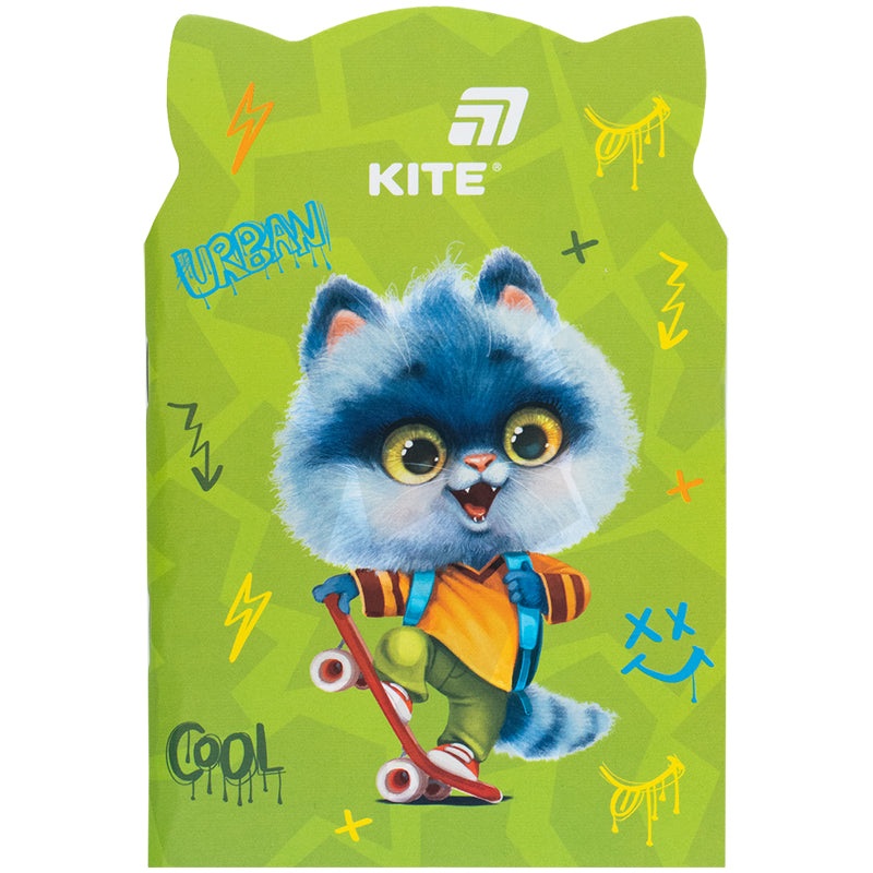 Notebook Kite Skate cat K25-461-1, 48 sheets, squared
