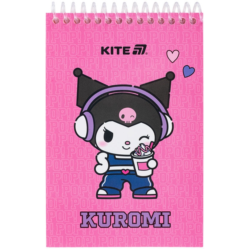 Spiral notebook Kite Kuromi HK25-196-2, 6, 48 sheets, blank