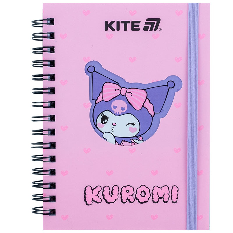 Spiral notebook Kite Kuromi HK25-229-2, 6, 80 sheets, squared