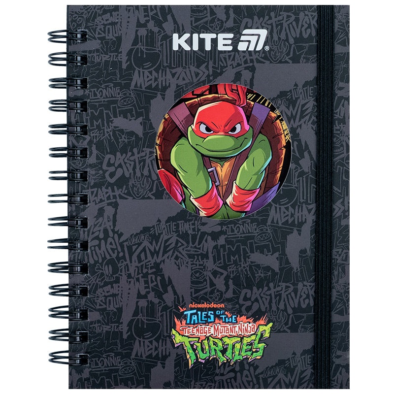 Spiral notebook Kite Ninja Turtles NT25-229, 6, 80 sheets, squared