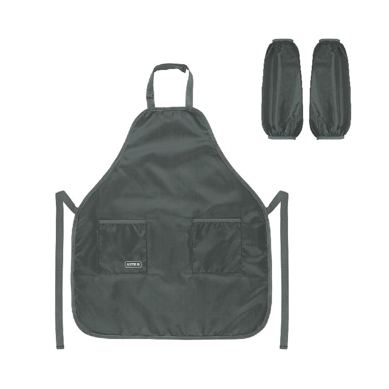 Apron with sleeve protectors Kite Dark Gray K22-526-3