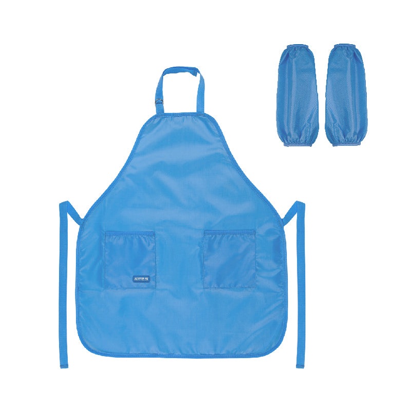 Apron with sleeve protectors Kite Light Blue K22-526-1