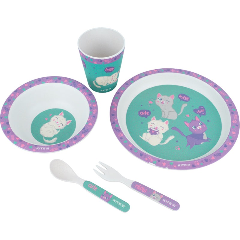 Bamboo dish set Kite K22-313-02, 5 pcs
