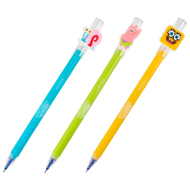 Gel pen write-erase Kite Sponge Bob SB25-352, blue