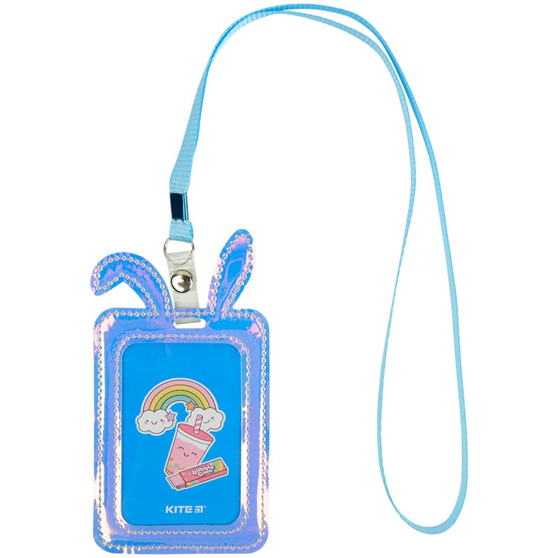 Name badge Kite Bunny K22-449-03, holographic effect, green