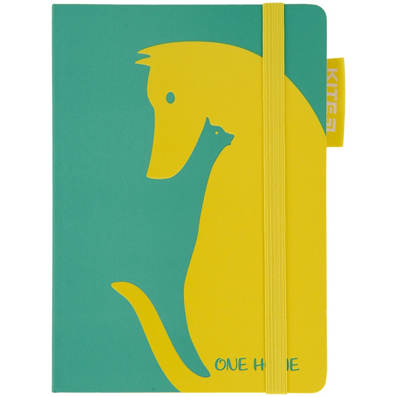 Notebook hard cover Kite K22-467-1, 120*196 mm, 96 sheets, green