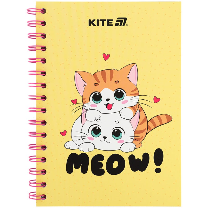 Spiral notebook Kite Cute 1 K25-1911-1, 5, 80 sheets, squared