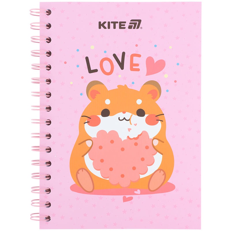 Spiral notebook Kite Cute 3 K25-1911-3, 5, 80 sheets, squared
