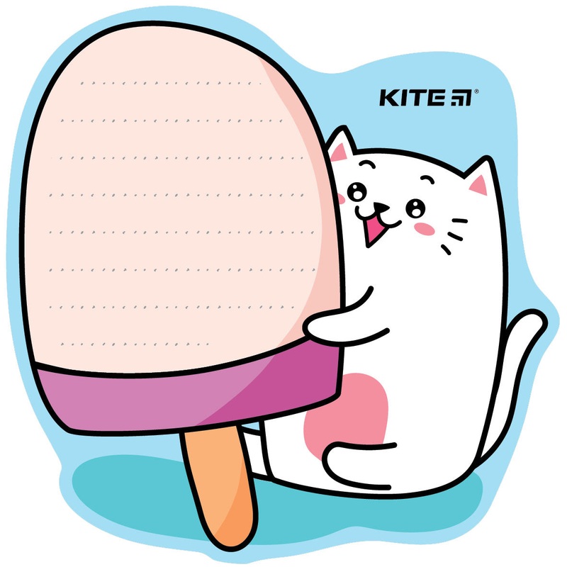 Wall-mounted notes board Kite Ice Cream K22-474-1, 20×20 cm