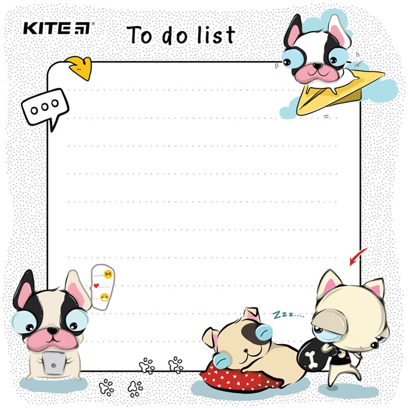 Wall-mounted planner To do list Kite Funny dogs K22-472-3, 5