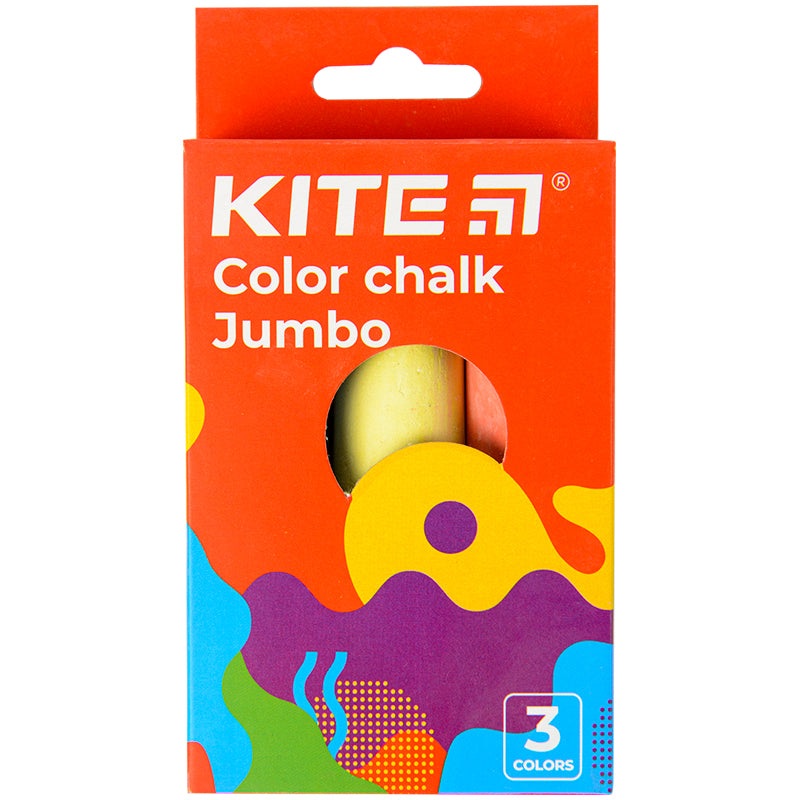 Color chalk Kite Fantasy Jumbo 22-077-2, 3 colors