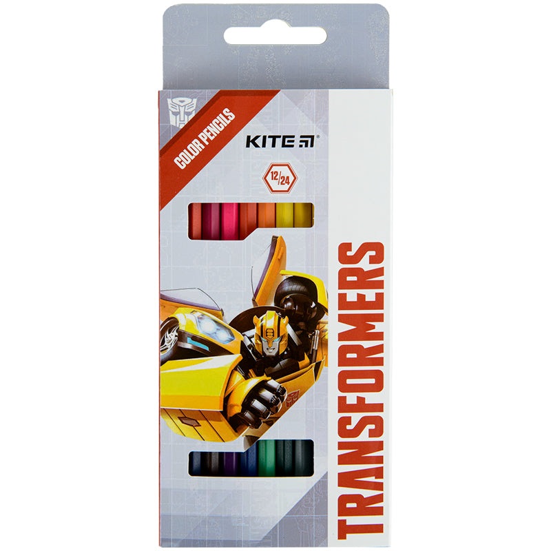 Color pencils double-sided Kite Transformers TF22-054, 12 pcs.