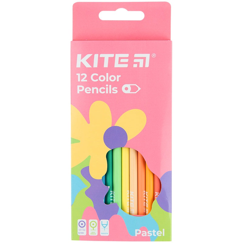 Color pencils Kite Fantasy Pastel K22-451-2, 12 colors