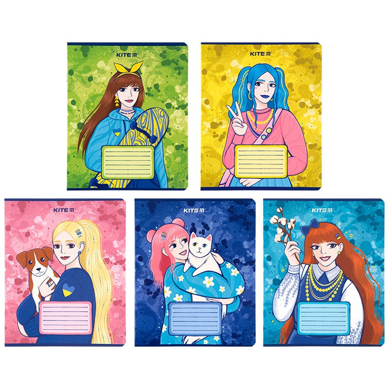 Copybook Kite Ukrainians K23-236-2, 18 sheets, squared