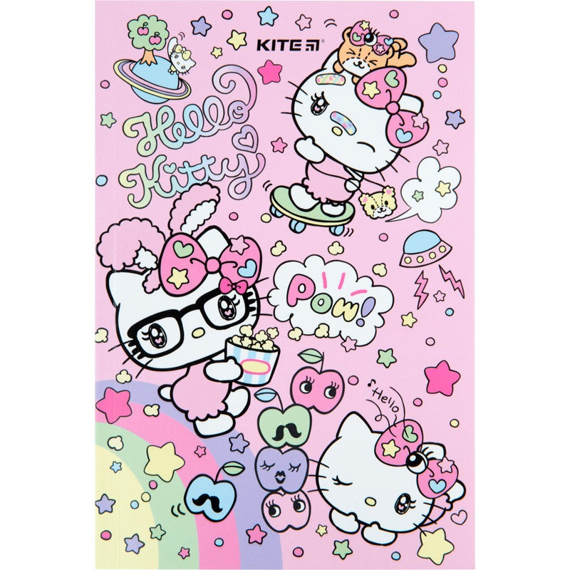Notebook Kite Hello Kitty HK23-193-2, thermobinder, 5, 64 sheets, blank
