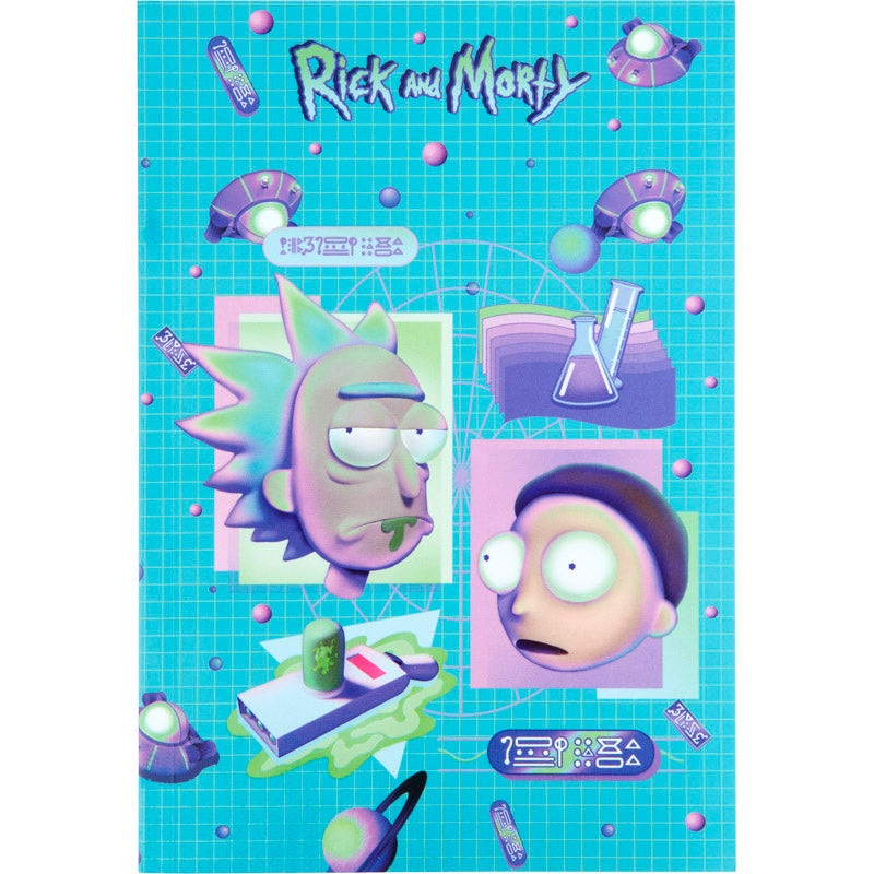 Notebook Kite Rick and Morty RM23-193-2, thermobinder, 5, 64 sheets, blank