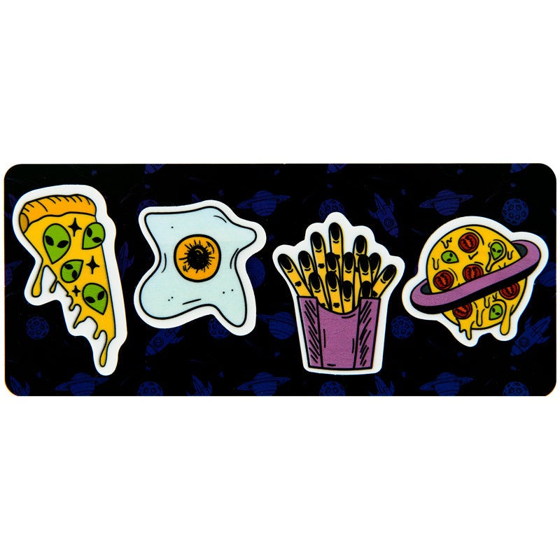 Page markers Kite Space food K22-479-1, 4×20 pcs, 30×50 mm