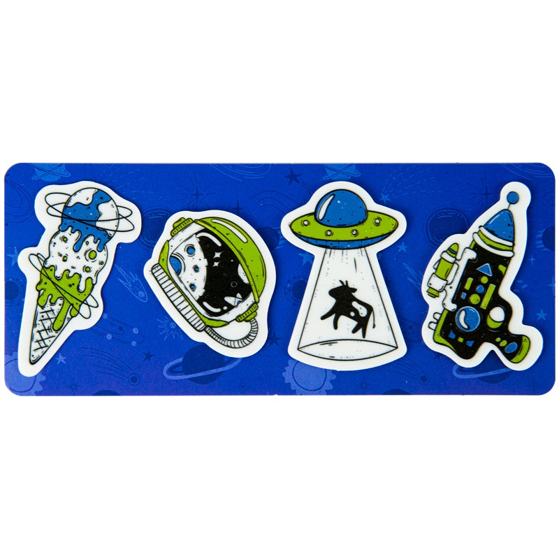 Page markers Kite UFO K22-479-2, 4×20 pcs, 30×50 mm