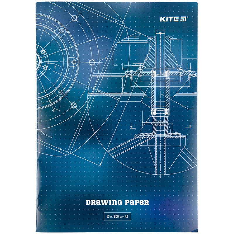 Paper for drafting Kite K23-270, 3, 10 sheets, 200 g/m2