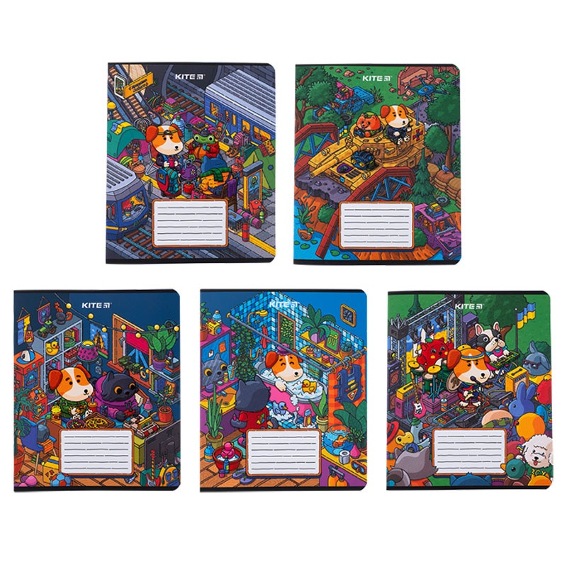 Copybook Kite Pes Geroj K23-232-3, 12 sheets, squared