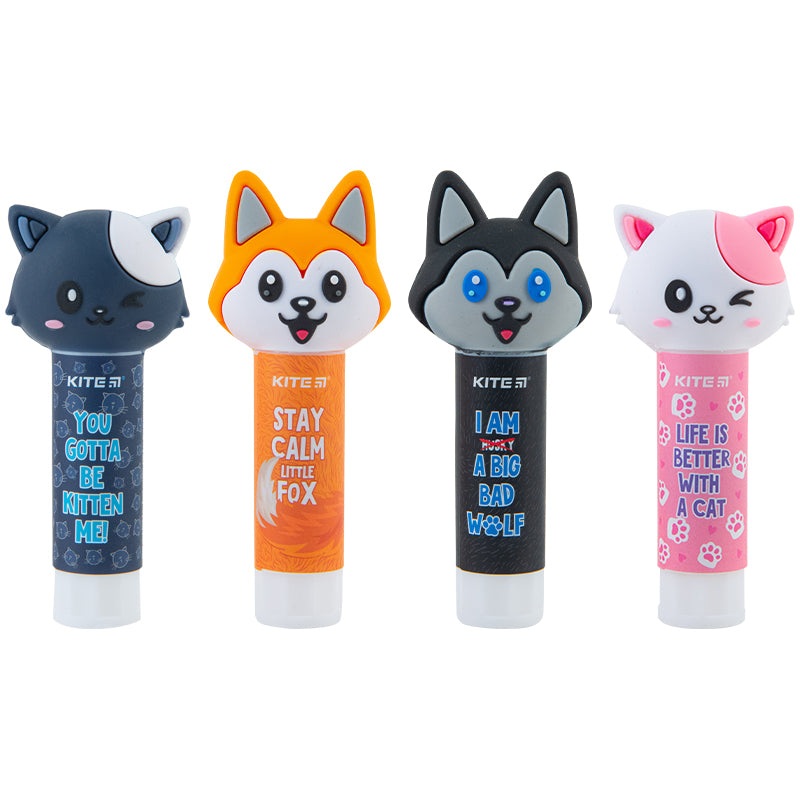 Glue stick PVP Kite K23-131, with figured cap, 8 g