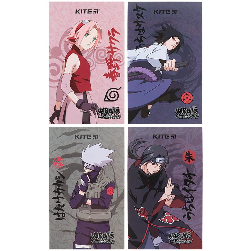Notepad Kite Naruto NR23-195, A6, 50 sheets, blank