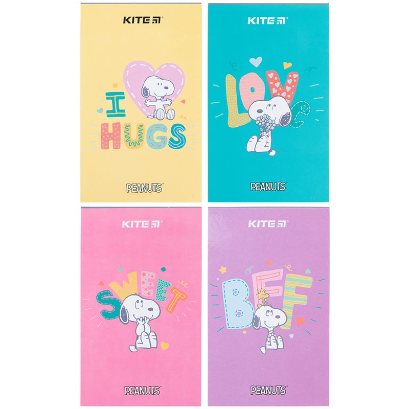 Notepad Kite Peanuts Snoopy SN23-195, A6, 50 sheets, blank