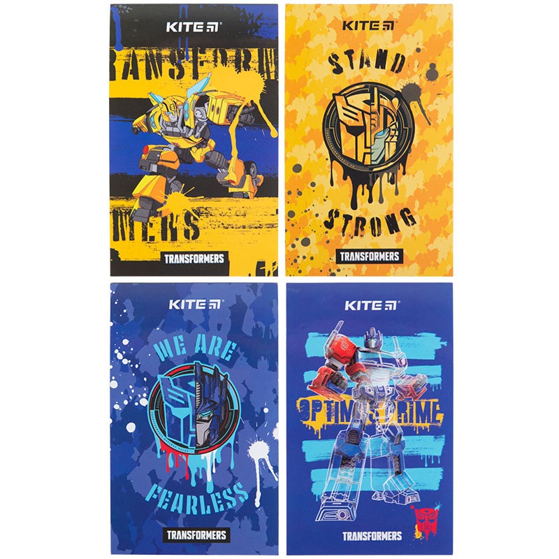 Notepad Kite Transformers TF23-195, A6, 50 sheets, blank