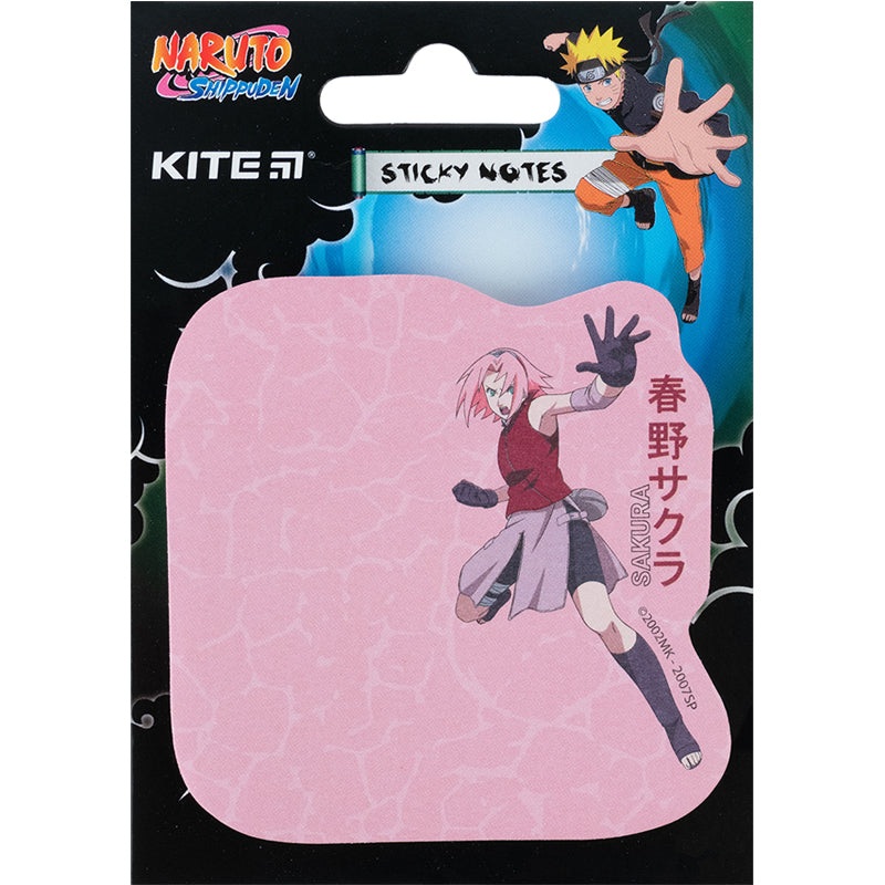 Sticky notes Kite Naruto NR23-298-2, 7070 mm, 50 sheets