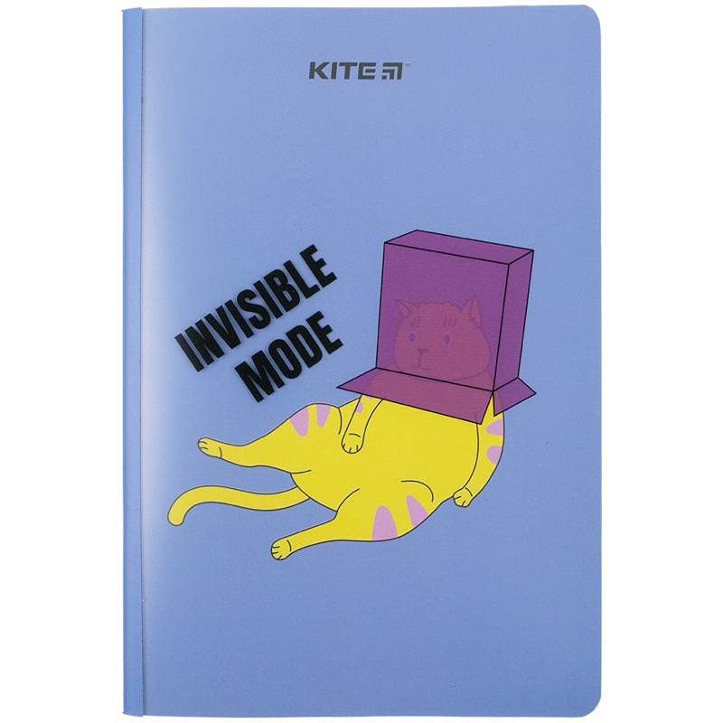 Notebook platic double cover Kite Invisible mood K23-460-3, 5+, 40 sheets