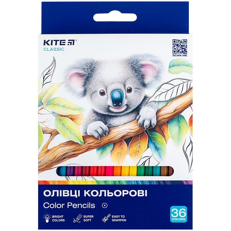 Color pencils Kite Classic K-057, 36 pcs.