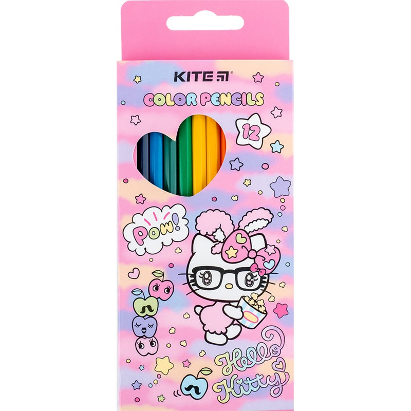 Color pencils Kite Hello Kitty HK24-051, 12 pcs.